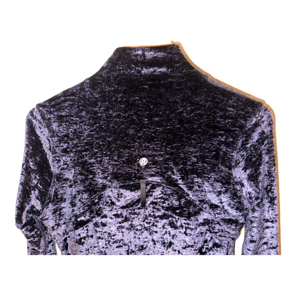 LTD Lululemon Velour Black Define Jacket 10 Crushed Velvet - Picture 5 of 8